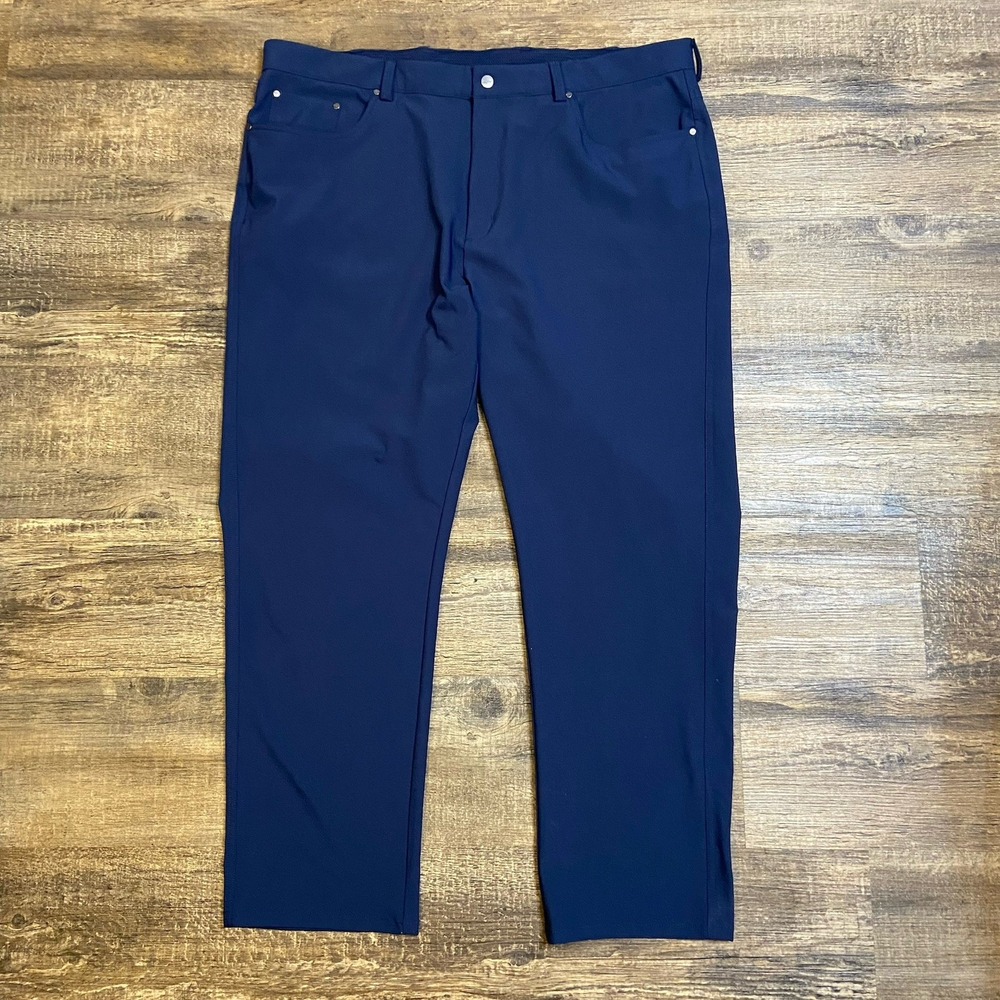 Greg Norman Navy‎ Stretch Golf Pants Men's 40x29 County Club Athleisure Comfort